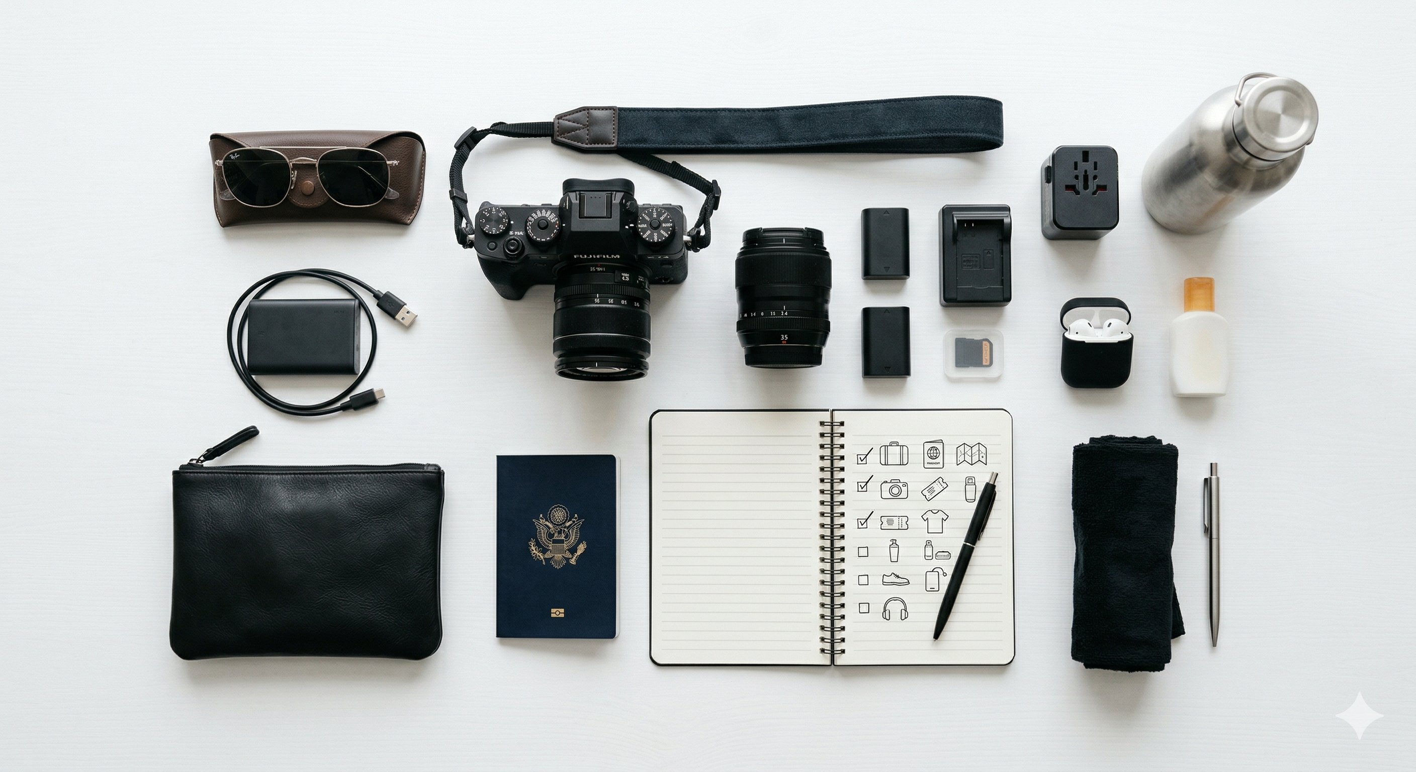 渡航・撮影準備イメージ