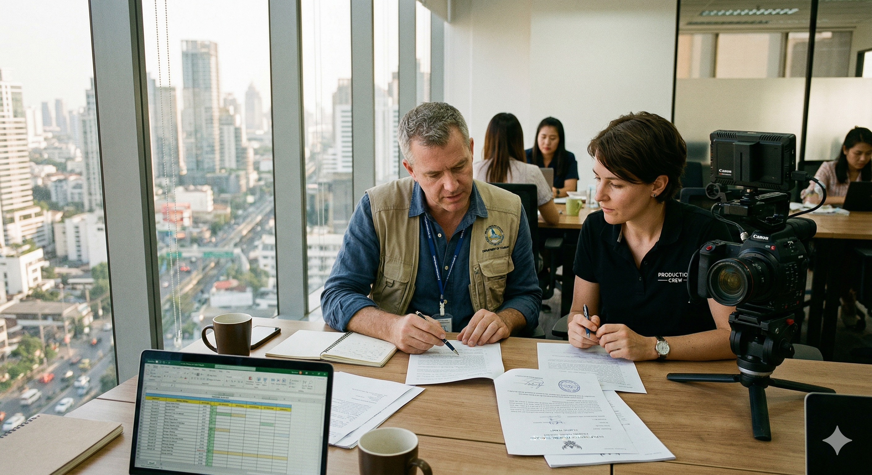 タイロケ撮影の許可申請フロー：コーディネーター選定から撮影開始まで5ステップ