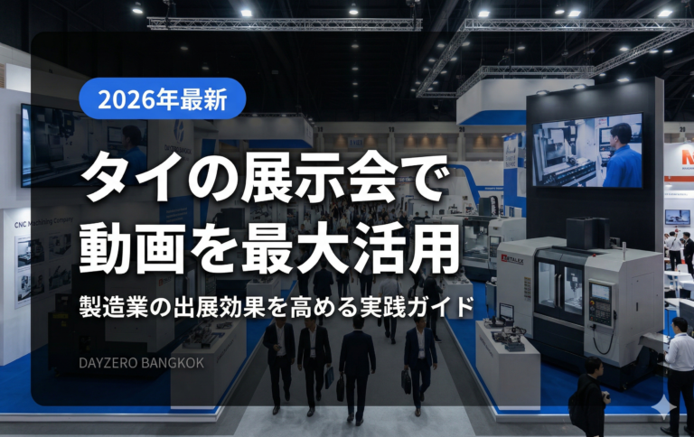 タイの展示会で動画を活用する方法｜製造業の出展効果を最大化する実践ガイド
