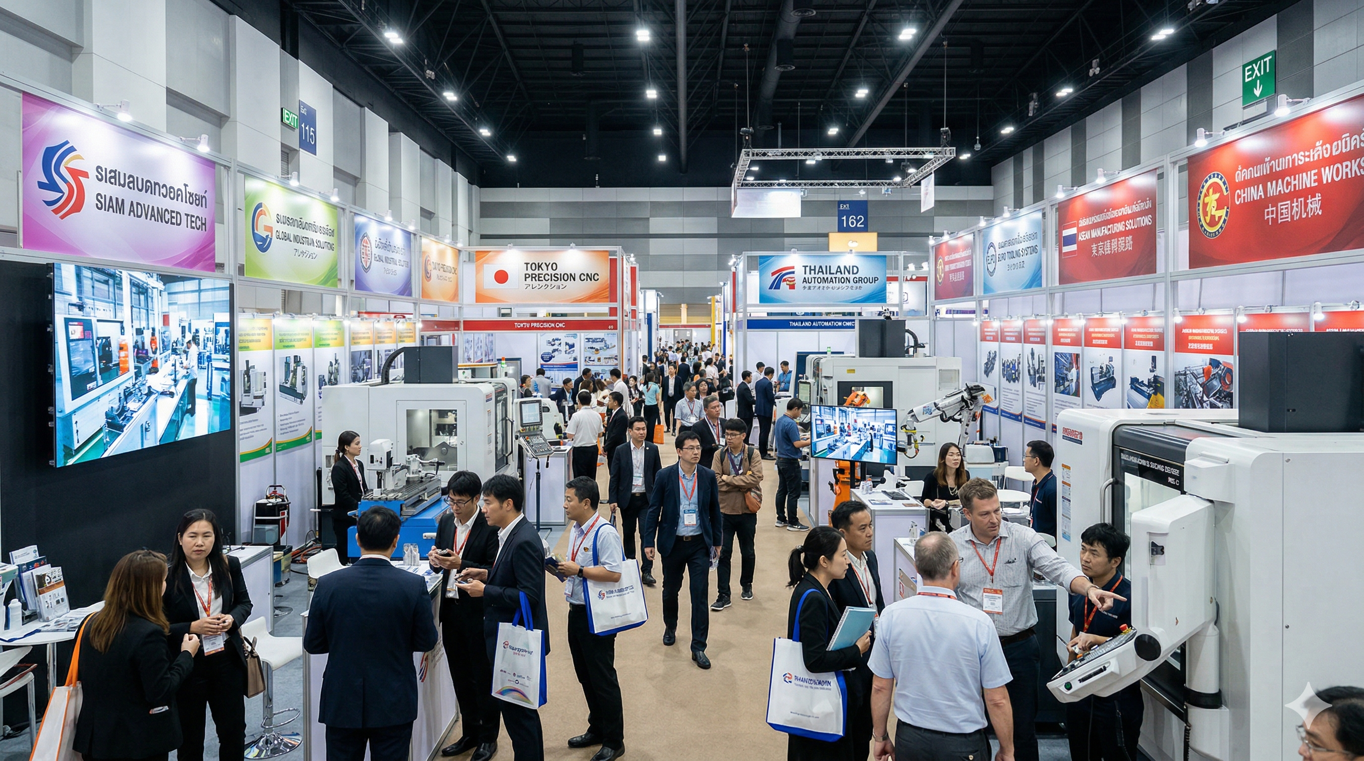 タイの製造業展示会のブース風景イメージ