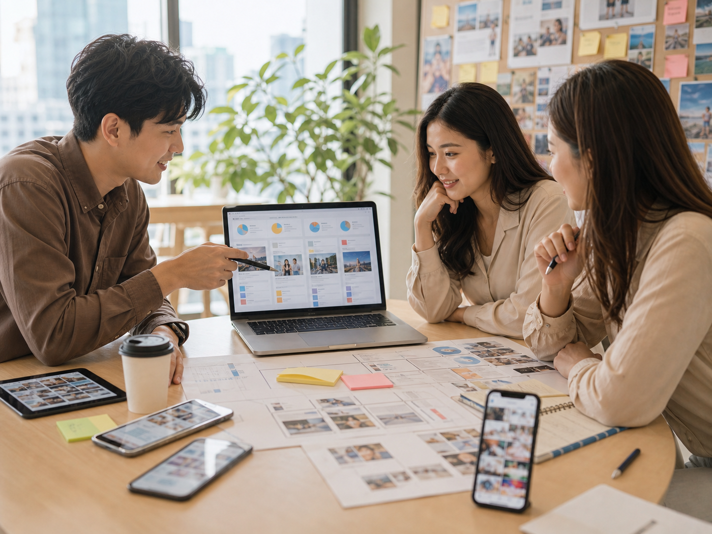 SNS投稿と広告KOL施策を連携して設計するイメージ