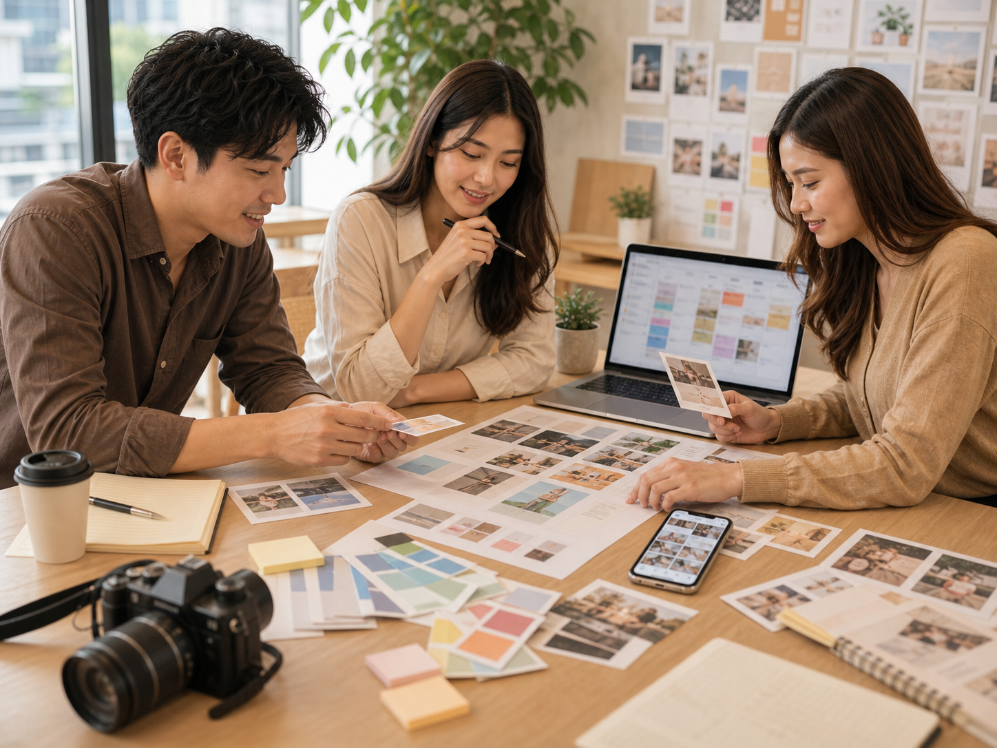 タイ向けSNSコンテンツの見せ方を設計するイメージ