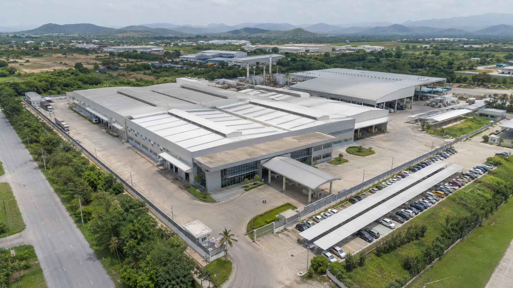 工場・製造施設のドローン空撮イメージ