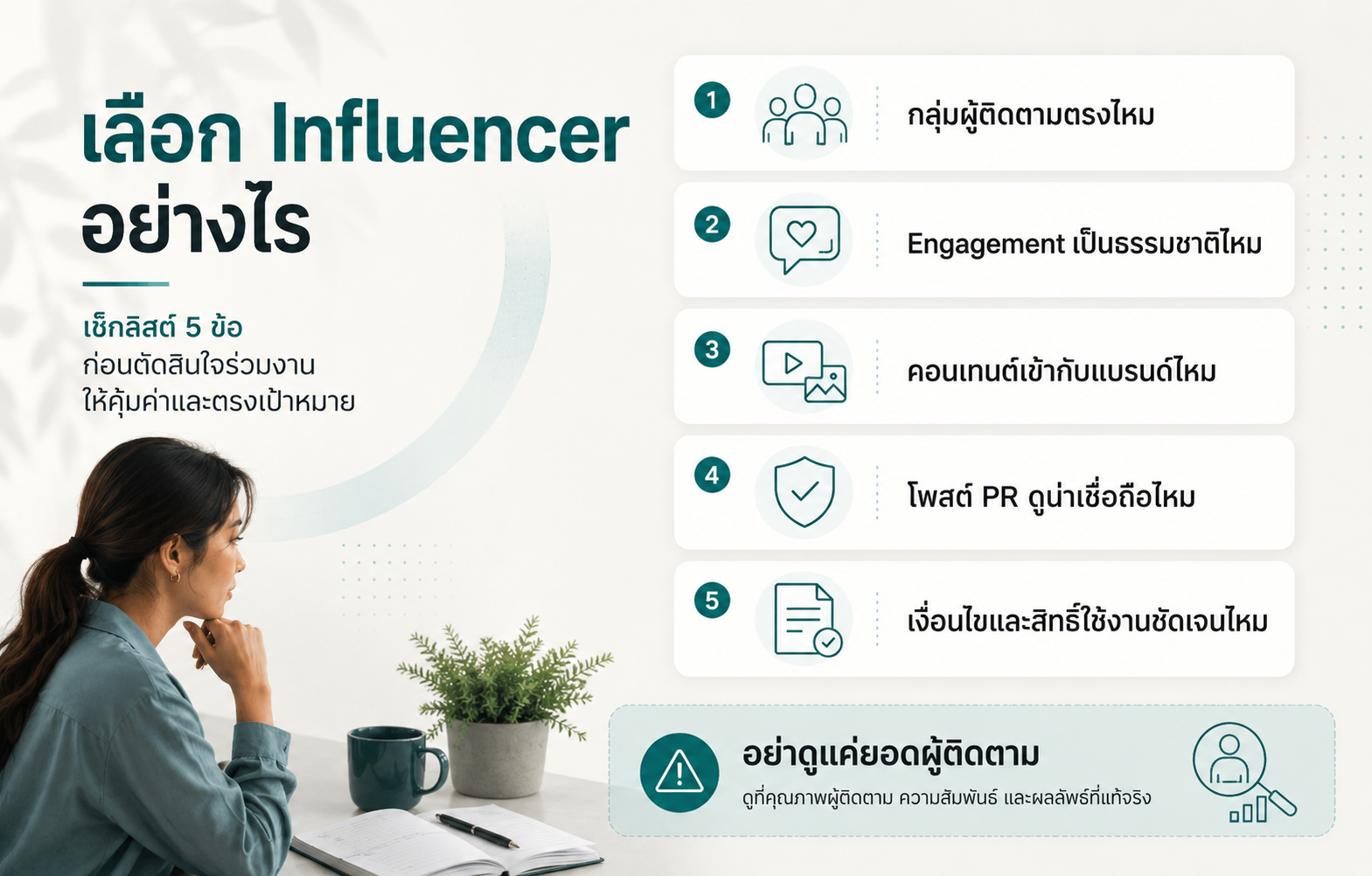 เช็กลิสต์การเลือก Influencer ให้เหมาะกับแบรนด์
