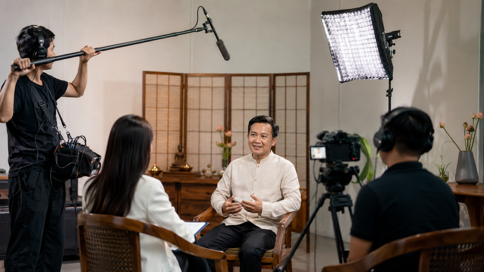 タイでのテレビ番組・取材撮影