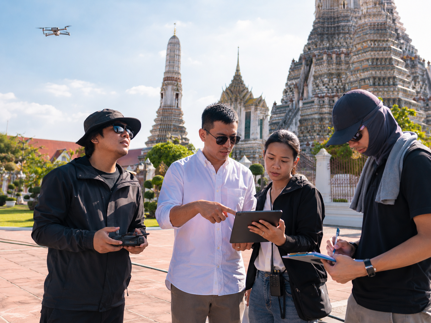 タイでのドローン撮影・機材確認・通関サポート