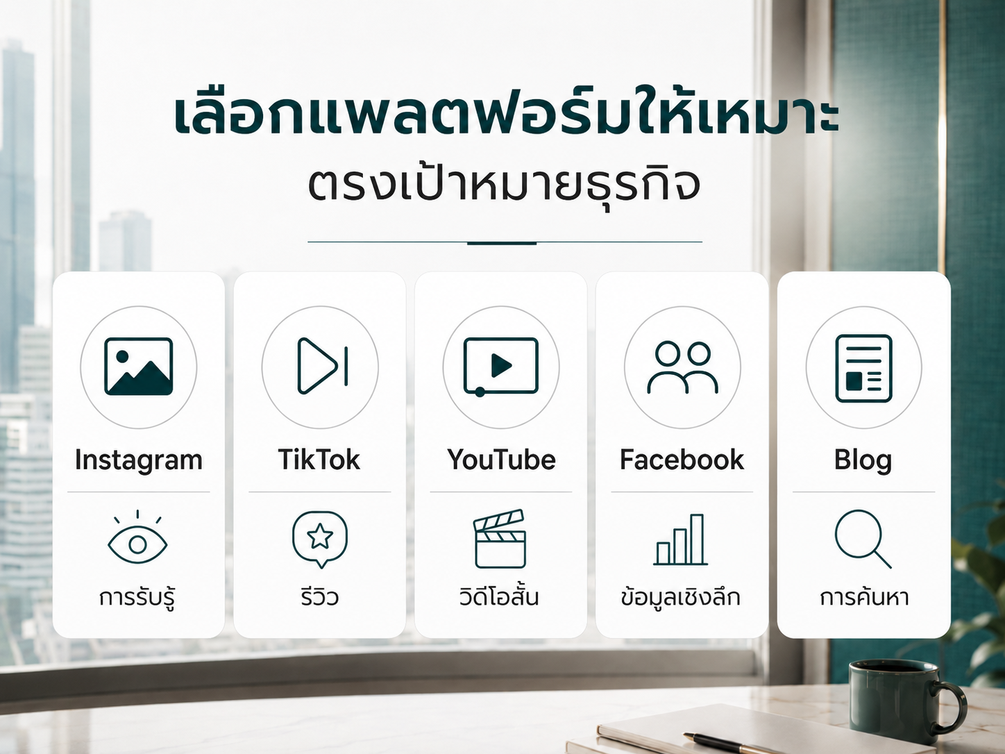 การเลือกแพลตฟอร์ม KOL Marketing ให้เหมาะกับเป้าหมาย