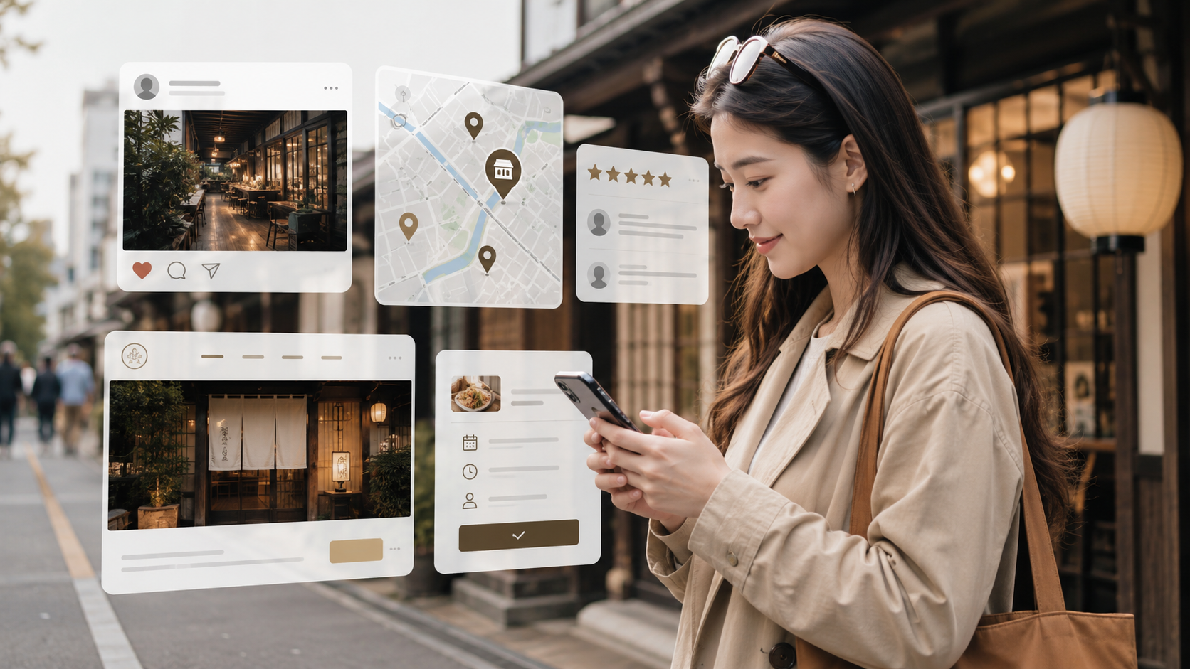 タイ人旅行者が来店前に確認する情報のイメージ